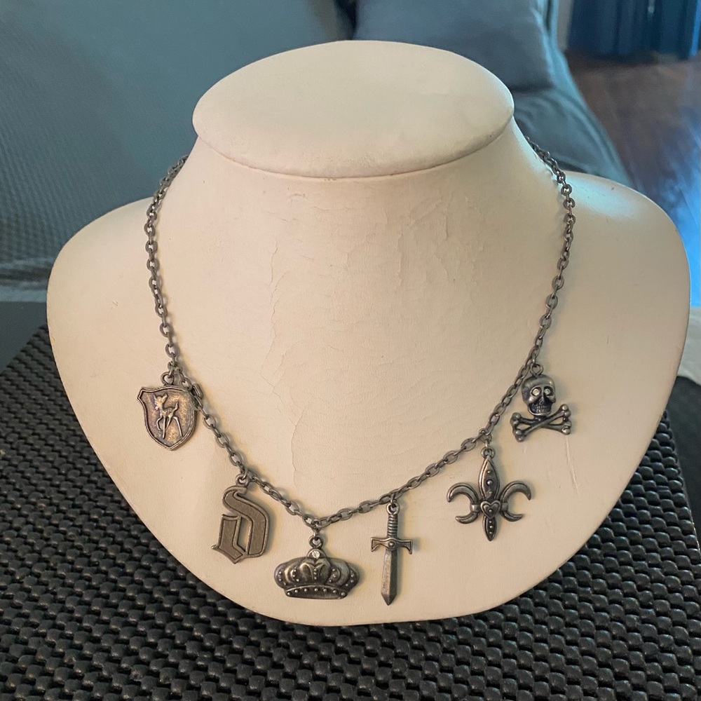Disney Couture Medevil charm Necklace chain
